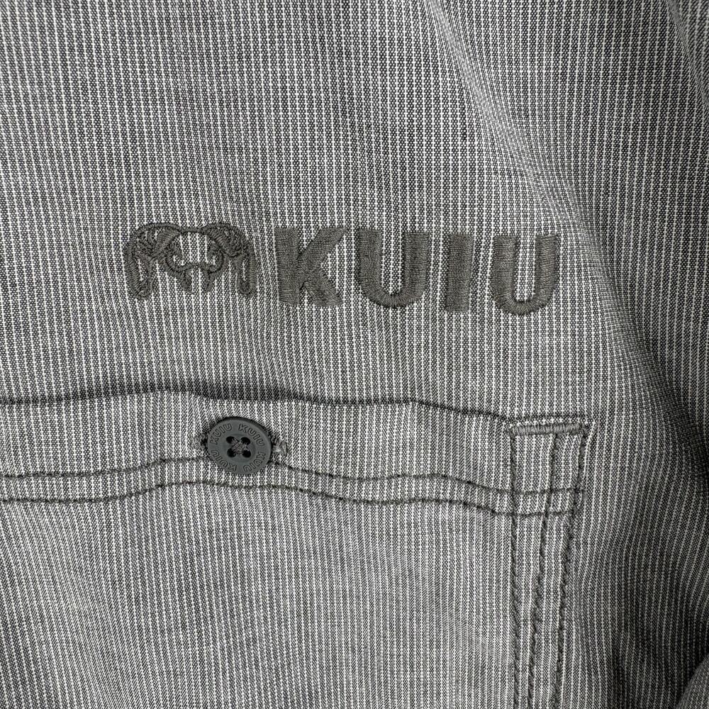 Kuiu Shirt Mens XL Gray Stripe Long Sleeve Button Up Stretch Woven Outdoors - Picture 8 of 16